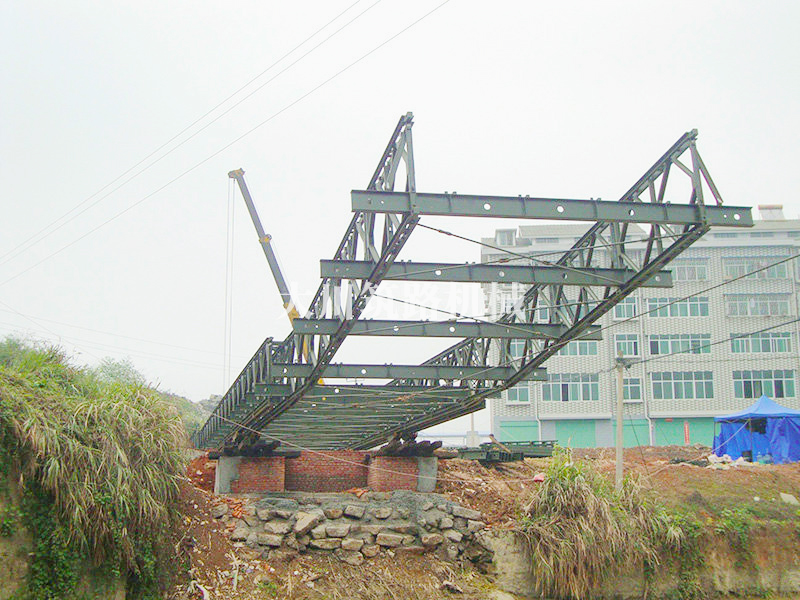 湖南顺天建设集团郴州大道36+27m.50T钢桥及支架案例
